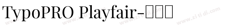 TypoPRO Playfair字体转换